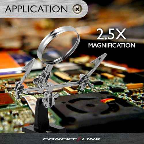 Helping Hand Magnifier Magnifying Glass Jewelry Clamp Holder Soldering Stand