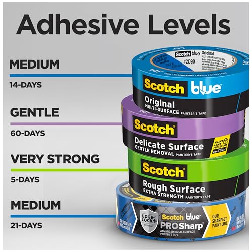 ScotchBlue Original Multi-Surface Painter's Tape 1 Inch Wide, 6 Rolls