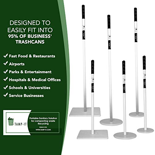 TAMP-IT Mini Manual Trash Compactor for Commercial Waste Management