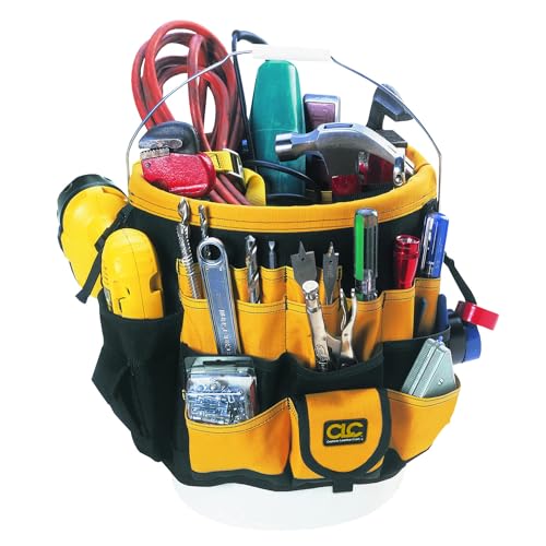Custom Leathercraft 61-In/Out Pocket Bucket Organizer for 3.5–5 gal Buckets