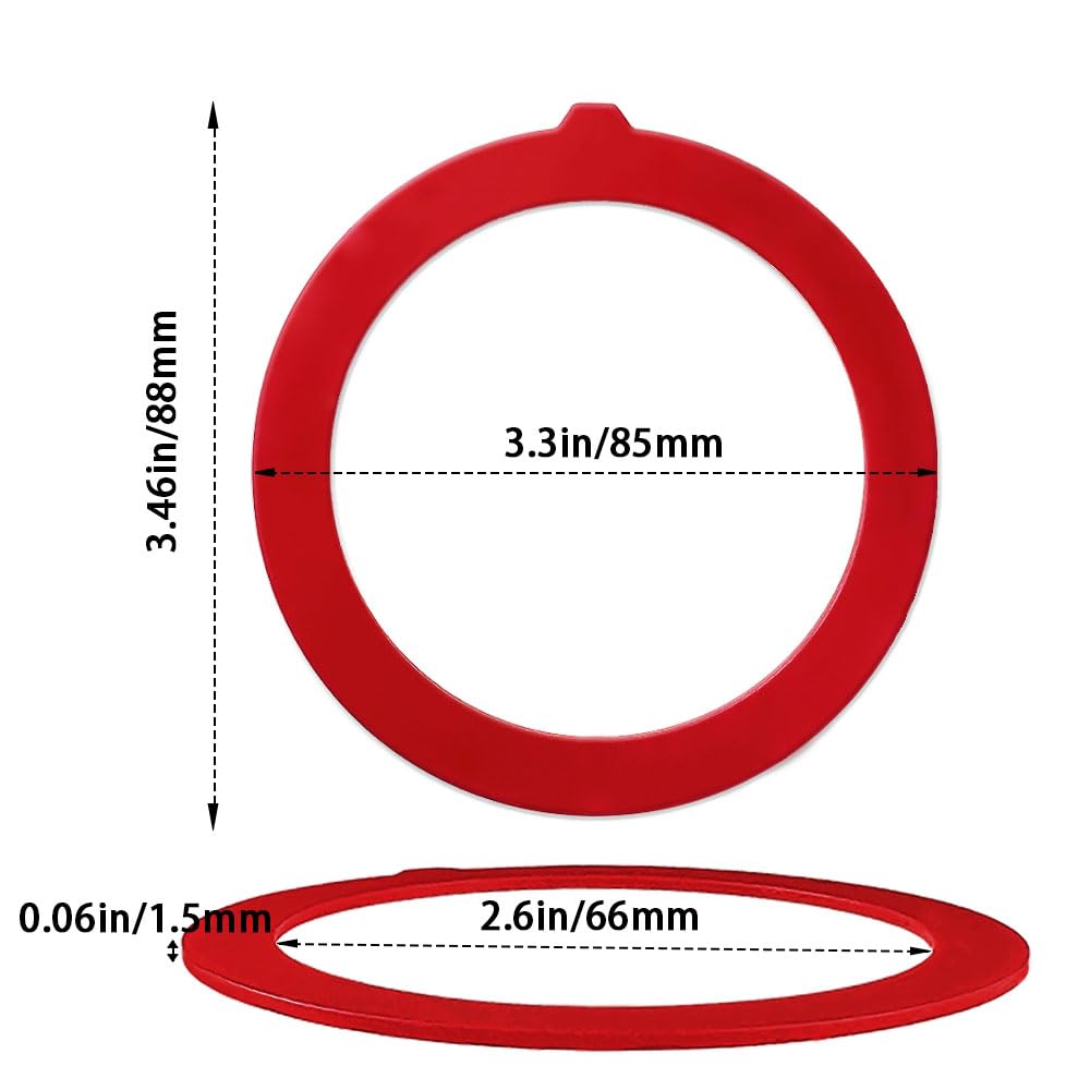 Flush Valve Seal for Kohler, 3 Pack Upgraded Silicone GP1059291 Canister Flush Valve Gasket Replacement Kit, Leak-Proof Toilet Tank Seal Compatible with K-4436, Easy Installation Toilet Repair Parts