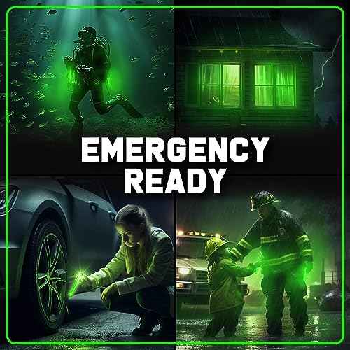 PartySticks Emergency Glow Sticks - 12 Ultra Bright Individually Wrapped Military Grade Chem Lights - 12 Hour Bulk Tactical Light Sticks for Survival Gear, Camping, and Power Outages