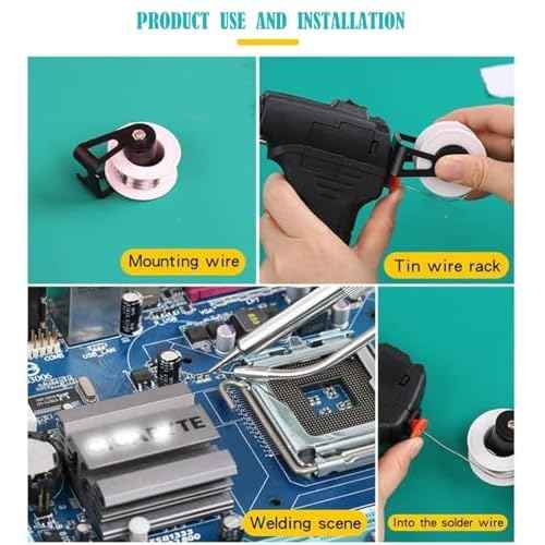 Soldering Gun Kit,60w,Soldering Iron with Automatic Hand-held Welding Tool,with Tin Wire and Tweezers,Soldering Wires,for Electrical Circuit Board Repair Rework,Internal Heat solder Iron Kit