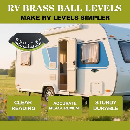3-Pack Geouniver RV Level Gauges Ball Inclinometers for Camper Trailers