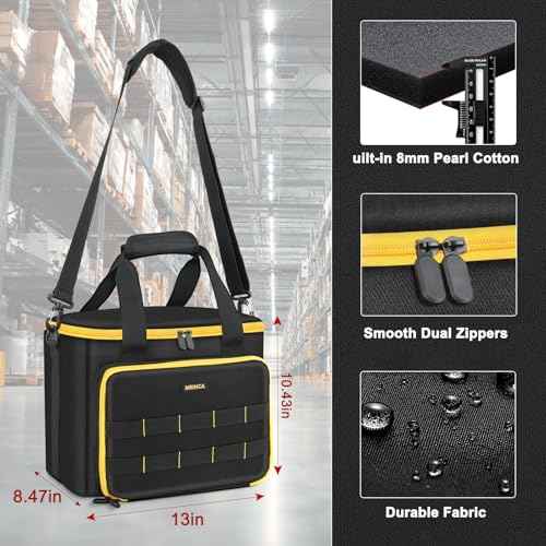 Tool Bag Compatible with DEWALT DCS565B/DCS391B, Makita XSS02Z, Milwaukee M18 Saw - Tool Storage Case with Battery Compartment & Blade Organizer, Heavy Duty Portable Design (Case Only)