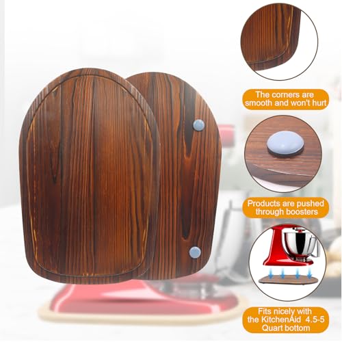 Jayobgo Mixer Slider Mat for KitchenAid Tilt Head 4.5-5 Qt - Brown