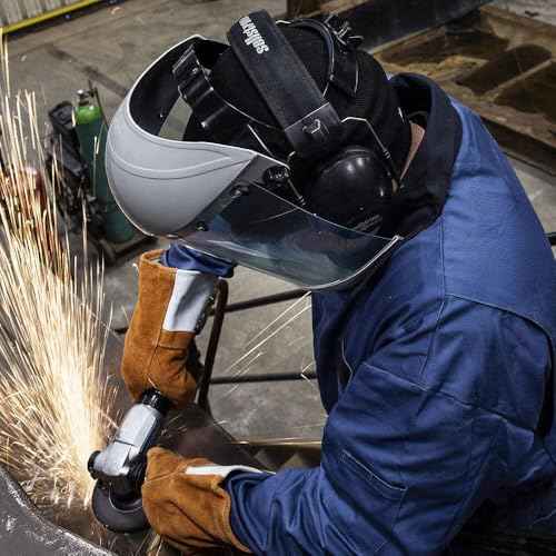 Sellstrom Face Shield Advantage Series, Safety Mask with Chin Guard for Men Women, Clear Polycarbonate, Rachet Headgear, Lightweight Comfort, ANSI Z87, S30310