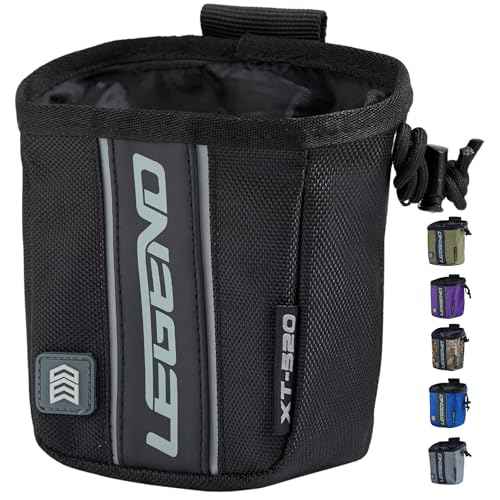 Legend XT520 Quick Release Pouch & Finger Tab Bag | Interior Divider for Better Organization & Storage of Release Aids | Attaches to Standard 2" Belt | Quick Drawstring Closure