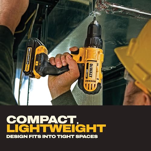 DEWALT 20V MAX Cordless Drill and Impact Driver Set, Compact & Powerful