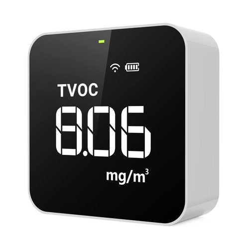Temtop Smart Air Quality Monitor Indoor Home Air Testing for AQI, PM2.5, Formaldehyde and VOCs with WiFi Connection and Remote Monitoring via App,M10i