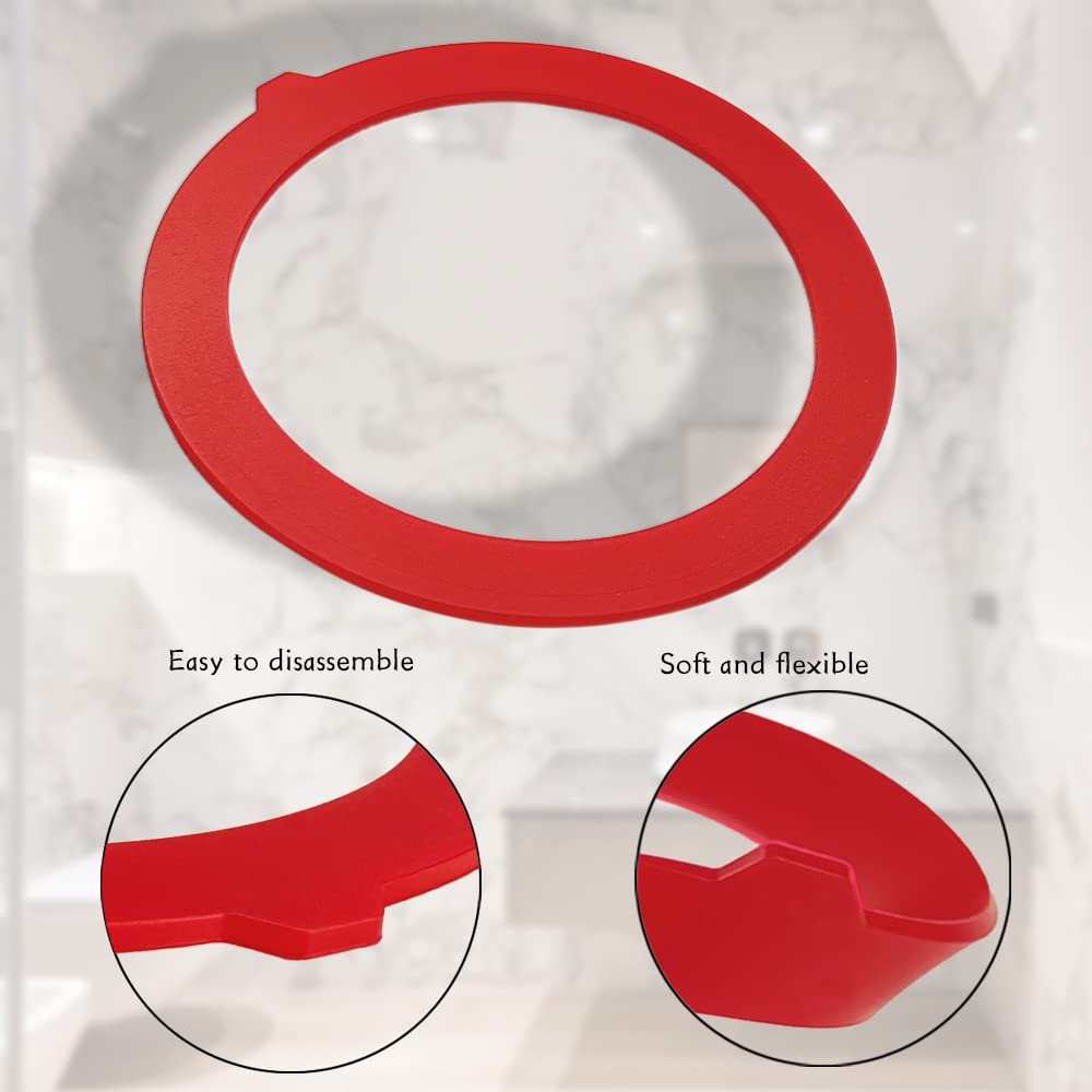 Flush Valve Seal for Kohler, 3 Pack Upgraded Silicone GP1059291 Canister Flush Valve Gasket Replacement Kit, Leak-Proof Toilet Tank Seal Compatible with K-4436, Easy Installation Toilet Repair Parts