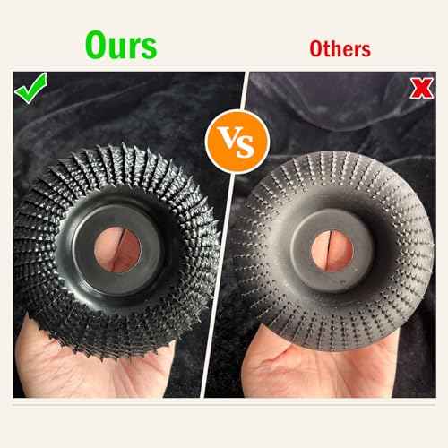 Wood Carving Disc 4 Inch,Wood Stump Grinder,Angle Grinding Wheel with 7/8¡±Arbor for Wood Carving, Shaping, Working,Tree Stump Remover