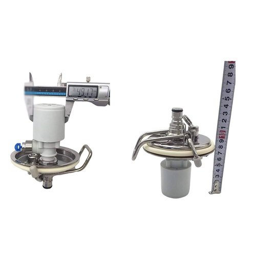Heavy-Duty Keg Lid for Beverage Machines - Silver Carbonation Solution