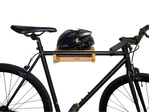 Bike Wall Mount - COR Indoor Bicycle Rack | Bamboo Bike Rack Storage with Removeable Shelf