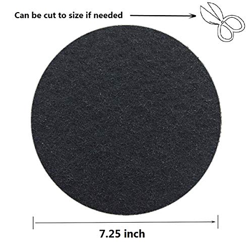 ddLUCK 7.25" Charcoal Filters for Compost Bins, 0.4" Thick, 6 Pack