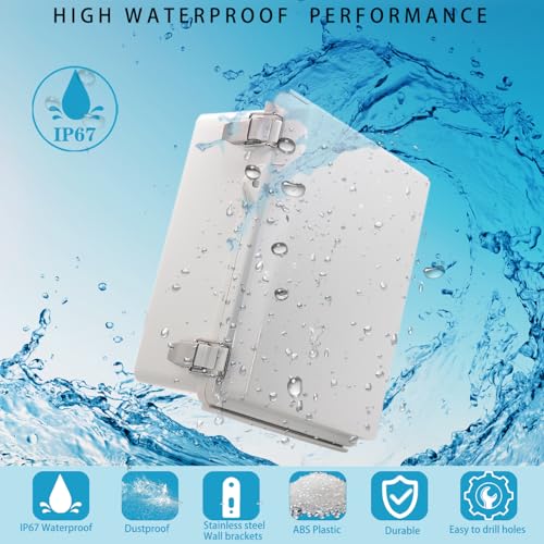 YETLEBOX Outdoor Waterproof Electrical Junction Box IP67 Grey 8.66"x6.69"x4.33"