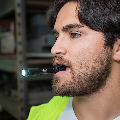 Police Security Aura-RS Ultra-Bright 260 Lumen Rechargeable Flashlight, Compact, 3 Modes, Slide Focus, USB-C Charging, Perfect for DIY Projects and Trade Professionals