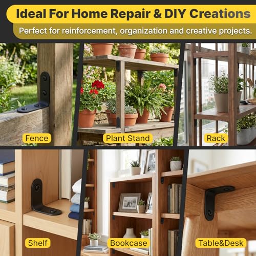 20 Pack Stainless Steel Corner Brackets for Furniture Reinforcement