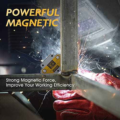 TOOLIOM Arrow Welding Magnets 4pcs 25 LB Strong Hold Magnetic Welding Holder Welder Magnet Set Welding Accessories