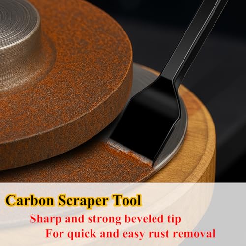 Scraper Head Gasket Scraper, High Hardness Chrome Vanadium Steel with Non-Slip Rubber Handle Scraper, Gasket Scraper for Removing Gaskets,Rust, Paint,Varnish (1 '')