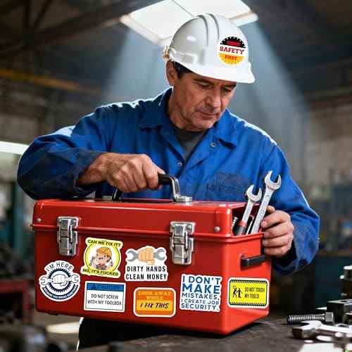 240PCS Funny Hard Hat Stickers for Adults No Repetition, Funny Blue Collar Stickers, Humor Vinyl and Waterproof Stickers for Water Bottle Laptop Tool Box Helmet Welding Electrician Construction