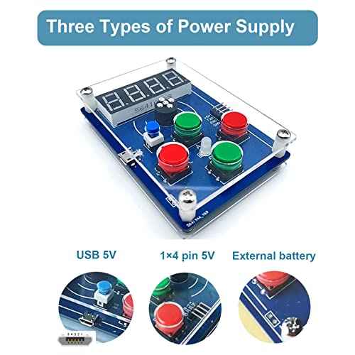 DIY Digital Tube Game Soldering Kit, Interesting Electronic Kits, Solder Project Kit, STEM Kit for Practicing Soldering, Learning and Teaching Electronic
