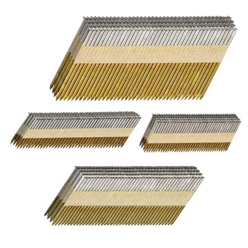 30° Framing Nails 4 Sizes Hot Dipped Galvanized Steel Pack of 320 - SITLDY