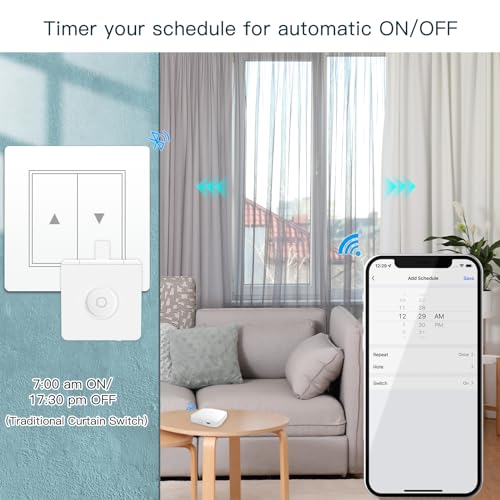 MOES Fingerbot Plus Smart Button Pusher - White, Touch Control, Alexa & Google Compatible