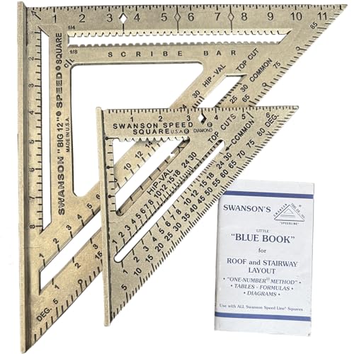 SWANSON Tool Co., Inc SW1201K Value Pack 7 inch Speed Square and Big