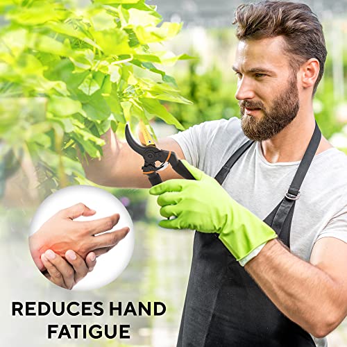 Gerossi Heavy Duty Bypass Pruning Shears 7-inch Garden Hand Pruners