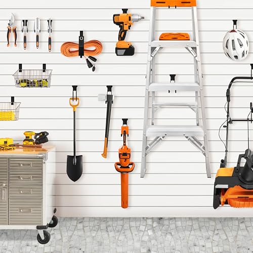 Klasit Black Slatwall Hooks 20-Pack - Durable Garage & Home Organization