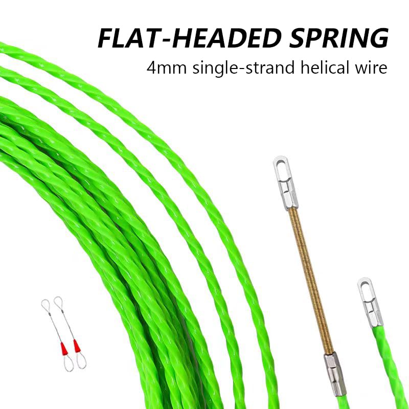 StartFine 32FT 4mm Steel Fish Tape Wire Puller Cable Threader for Wall Conduit