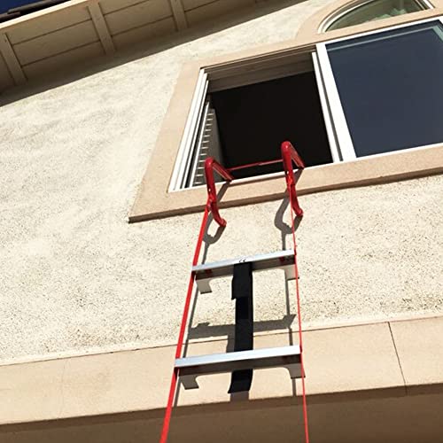 Hausse 13ft Retractable Fire Escape Ladder for Second-Story Emergency Escape