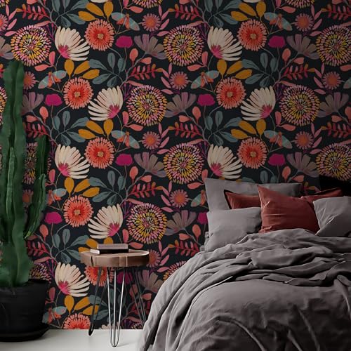 Vividpatch Floral Peel and Stick Wallpaper for Cabinets - Style Five, 17.3" x 118"