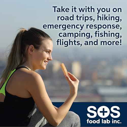 SOS Food Lab Emergency Food Bar (18 Energy Bars, 9 Assorted Flavors) - 400 Calorie, Low Sodium, Nutrient Dense Millenium Bar - Ready to Eat, 5 Year Shelf Life Survival Food for Disaster Preparedness