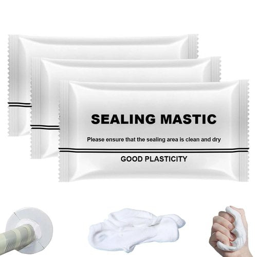 Waterproof Sealant Mastic, 2026 New Type White Mastic Repair Sealing Clay, Quick Mending Mud for Drain Connection, Wall Hole, Air Conditioning Hole and Gaps Wall Filler (3)