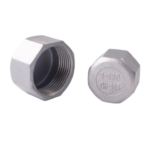 BCMCBV 1/8" 1/4" 3/8" 1/2" 3/4" 1" 1-1/4" 1-1/2" BSP Female Thread 304 Stainless Steel Pipe Fitting Hex Head Socket Plug End Cap(1-1/2")