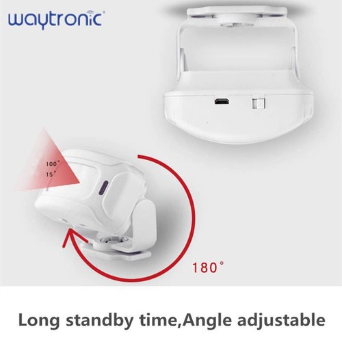 Wireless PIR Motion Sensor Detector Security Alarm Chime,Shop Store Office Home Front Door Entry Welcome Doorbell,Mailbox Alert, Garage Driveway Alarm,with Night Light (2 Receiver and 1 PIR Detectors)