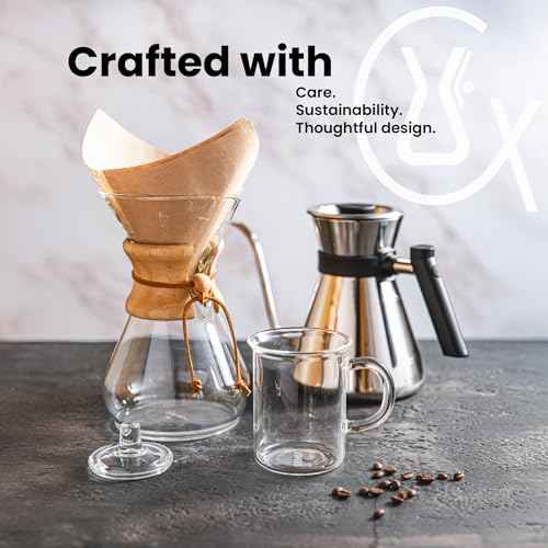 Chemex Natural Coffee Filters, Square, 100ct - Exclusive Packaging