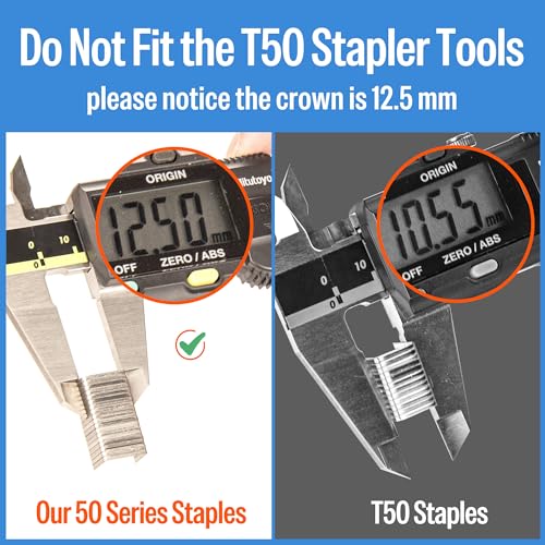 20 Gauge Galvanized Upholstery Staples 3/8-Inch Length, 1 Box (10mm) Crown, 5,040 pcs