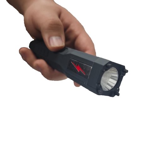 TW-1802 Type Stun Gun Ultrapowerful Rechargeable for Men Women for Car & Self Defense Tactical Flashlight