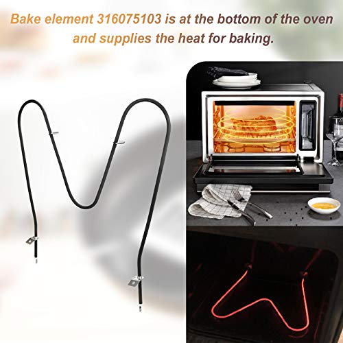 Oven Bake Heating Element for Frigidaire/Kenmore 316075103 2600W 240V - Replaces AP2125026