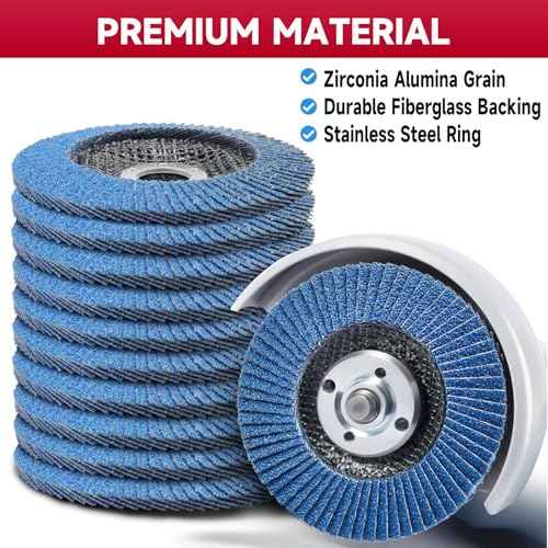 Abrasive Flap Discs,5 Pack,Premium 4.5" x 7/8" Type 29 High Density Zirconia Flap Sanding Discs 4-1/2 Inch for Angle Grinder,Grinding Wheels & Discs,Sanding Discs for Wood & Metal.(40 Grit)