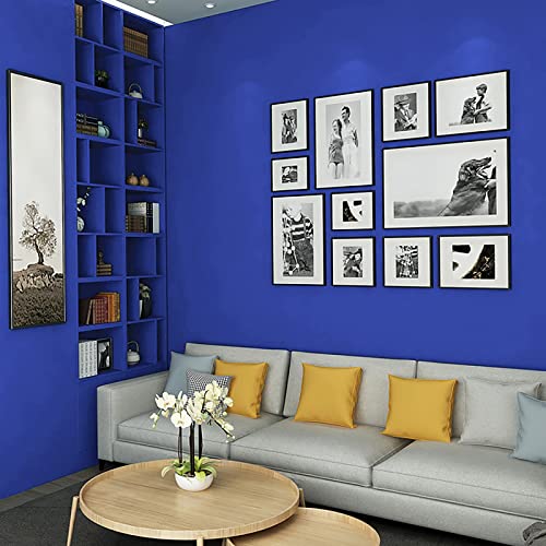 Ismoon 15.7x118 Inch Blue Peel & Stick Waterproof Contact Paper for Kitchen & Bathroom Surfaces - Removable Self-Adhesive Vinyl Wallpaper