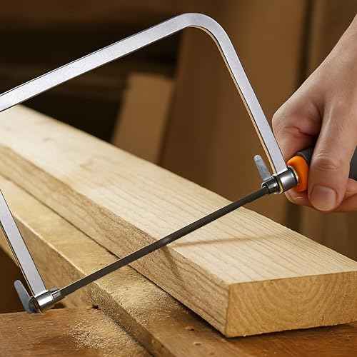 Mutt Tools Premium 6-1/2 inch Coping Saw Blades for Woodworking - Professional Grade Carbon Steel Replacement Blades - 16 Pack Set - Precision Cutting for DIY Projects