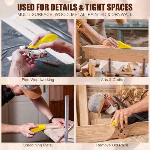 90PCS Premium Micro Detail Sander Kit, Updated 3-in-1 Mini Hand Sanding Block, 60-400 Grit Sandpaper for Wood Crafts, Tight Spaces, and DIY Polishing Projects