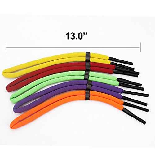 5 Pcs Floating Sunglasses Strap Adjustable Floating Foam Sunglass Glasses Strap Safety Sport Eyewear Retainer