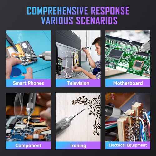 Soldering Iron Kit, 100W High Power Mini Soldering Iron, Portable Soldering Iron Fast Heating, Usb Soldering Iron, Hd color display, Accurate 60~450¡ÆC With Static eliminator, 3 Iron Tips