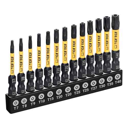 Impact Torx Bit Set 13PCS (TT7-TT40), 2¡± S2 Steel Security Torx, Tamper Proof Torque Star Bit Set with Magnetic CNC Machined Tips, Impact Screwdriver Bits with Storage Case