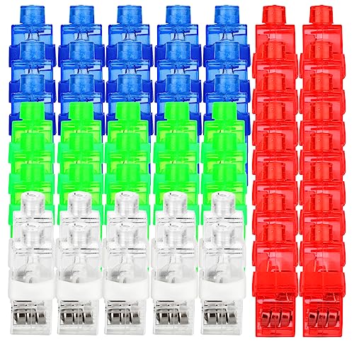 60 Pcs LED Finger Lights for Kids Glow Party Favors & Night Events